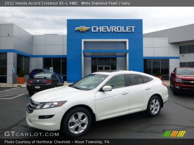 2012 Honda Accord Crosstour EX-L 4WD in White Diamond Pearl