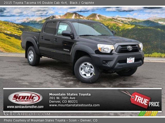 2015 Toyota Tacoma V6 Double Cab 4x4 in Black