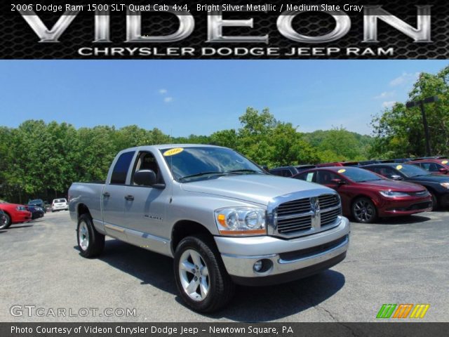 2006 Dodge Ram 1500 SLT Quad Cab 4x4 in Bright Silver Metallic