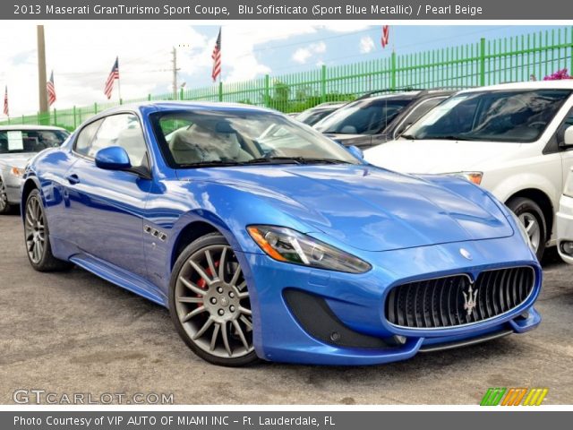 2013 Maserati GranTurismo Sport Coupe in Blu Sofisticato (Sport Blue Metallic)