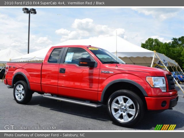 2010 Ford F150 FX4 SuperCab 4x4 in Vermillion Red