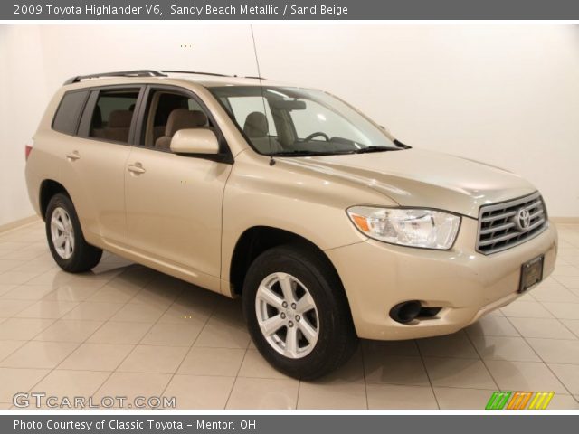 2009 Toyota Highlander V6 in Sandy Beach Metallic