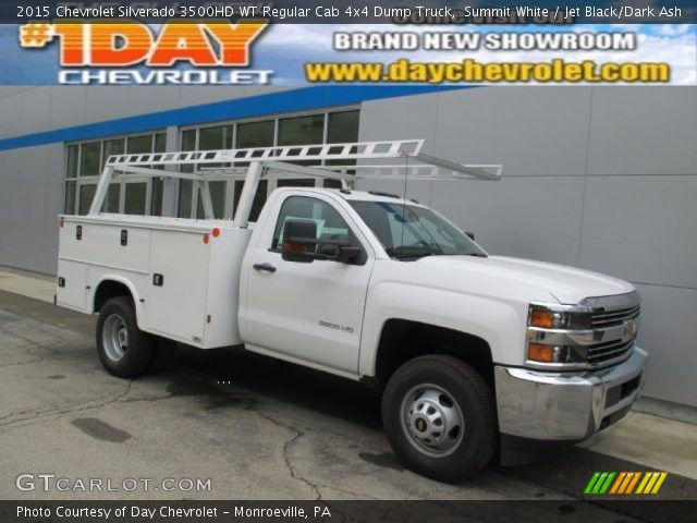 2015 Chevrolet Silverado 3500HD WT Regular Cab 4x4 Dump Truck in Summit White