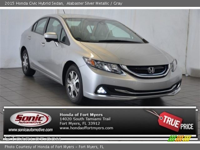 2015 Honda Civic Hybrid Sedan in Alabaster Silver Metallic
