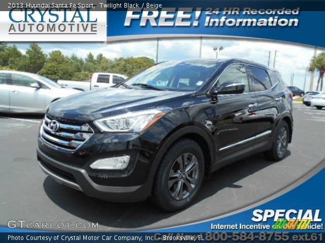 2013 Hyundai Santa Fe Sport in Twilight Black