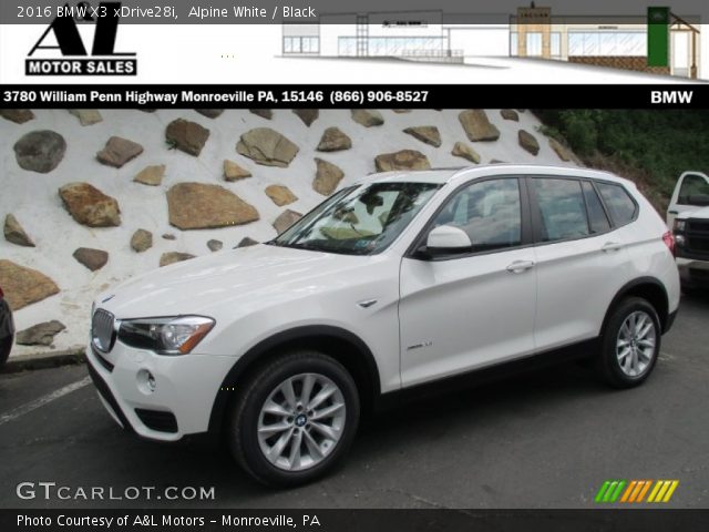 2016 BMW X3 xDrive28i in Alpine White