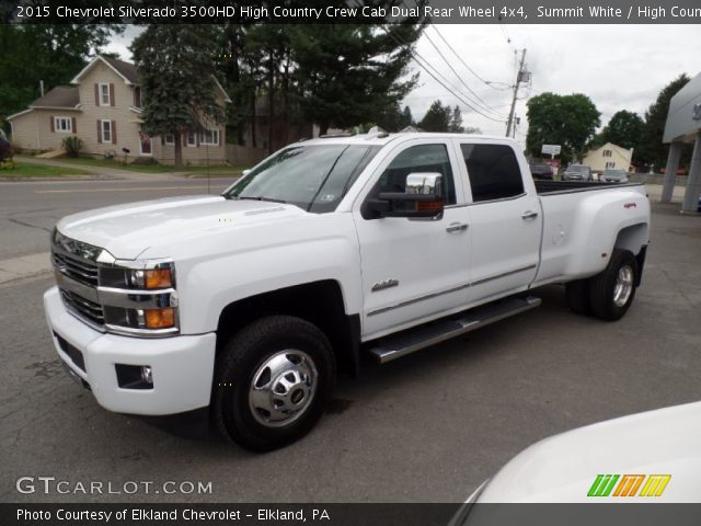 2015 Chevrolet Silverado 3500HD High Country Crew Cab Dual Rear Wheel 4x4 in Summit White