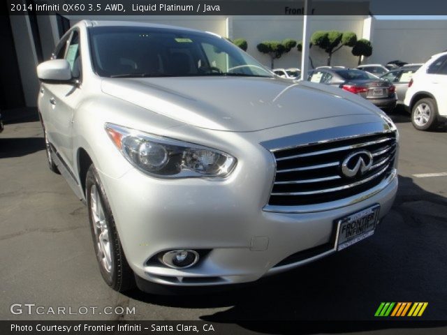 2014 Infiniti QX60 3.5 AWD in Liquid Platinum