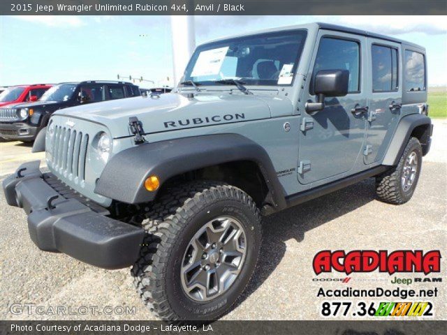 2015 Jeep Wrangler Unlimited Rubicon 4x4 in Anvil