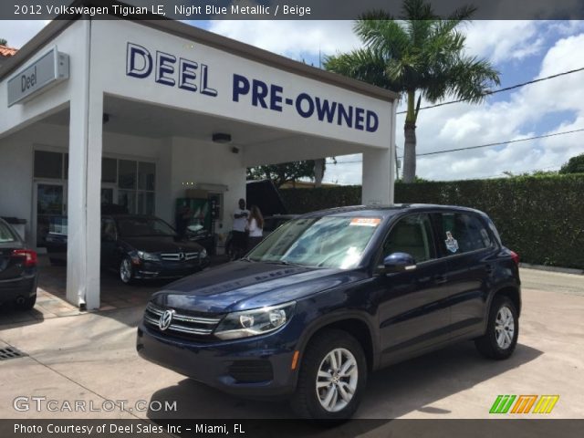 2012 Volkswagen Tiguan LE in Night Blue Metallic