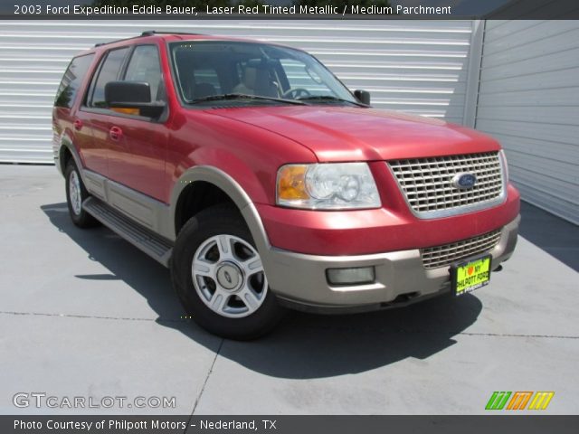 2003 Ford Expedition Eddie Bauer in Laser Red Tinted Metallic