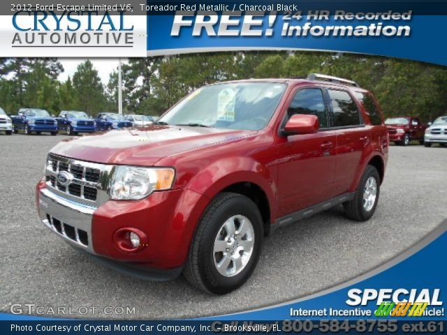 2012 Ford Escape Limited V6 in Toreador Red Metallic
