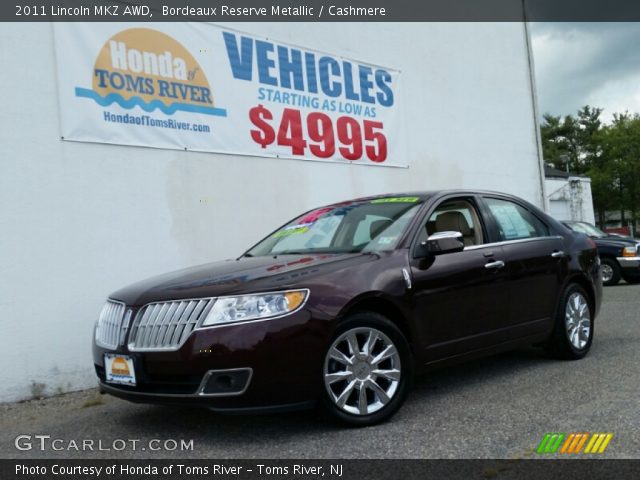 2011 Lincoln MKZ AWD in Bordeaux Reserve Metallic