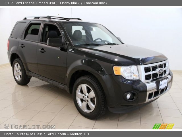 2012 Ford Escape Limited 4WD in Ebony Black