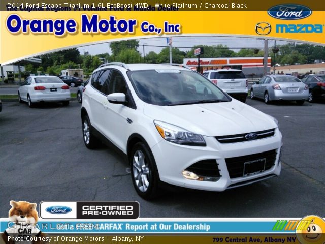 2014 Ford Escape Titanium 1.6L EcoBoost 4WD in White Platinum