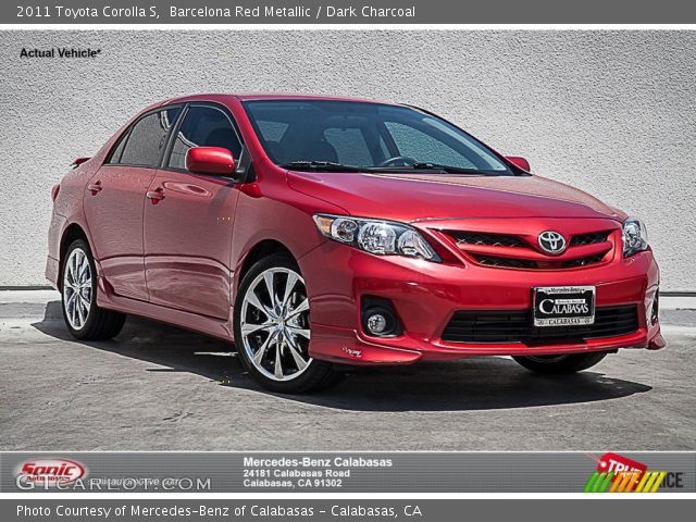 2011 Toyota Corolla S in Barcelona Red Metallic