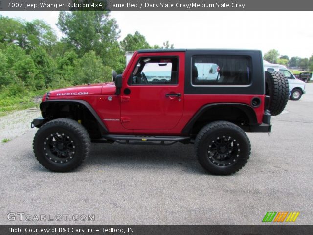 2007 Jeep Wrangler Rubicon 4x4 in Flame Red