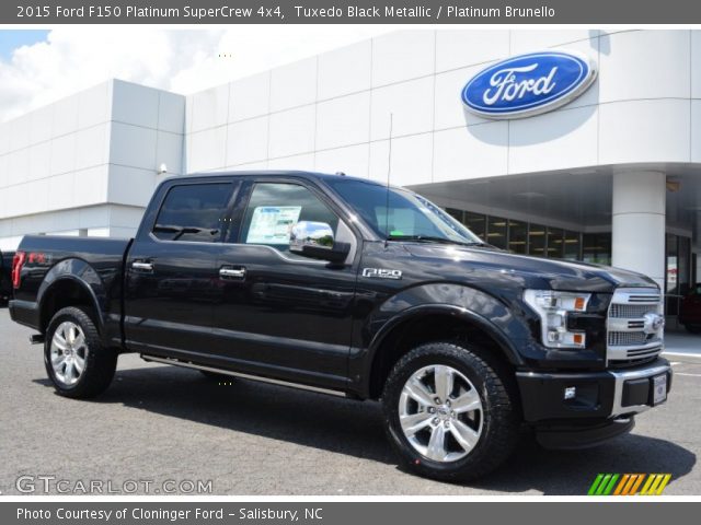 2015 Ford F150 Platinum SuperCrew 4x4 in Tuxedo Black Metallic