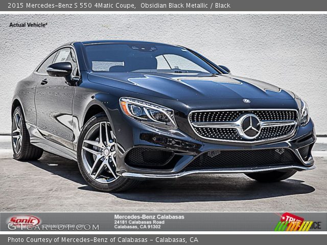 2015 Mercedes-Benz S 550 4Matic Coupe in Obsidian Black Metallic
