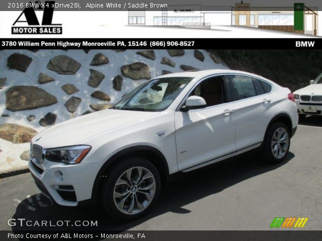 2016 BMW X4 xDrive28i in Alpine White