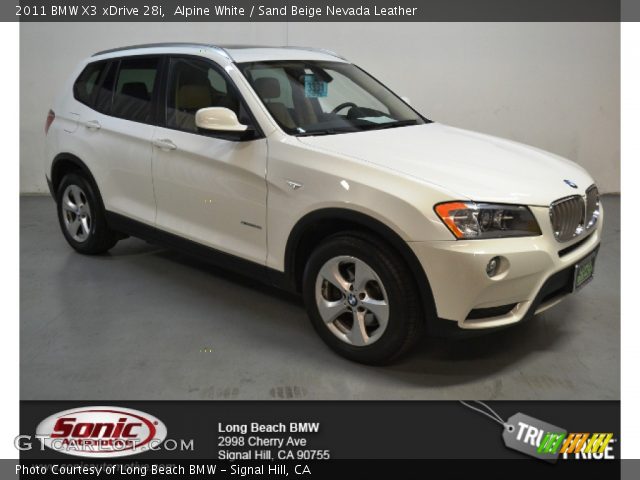 2011 BMW X3 xDrive 28i in Alpine White