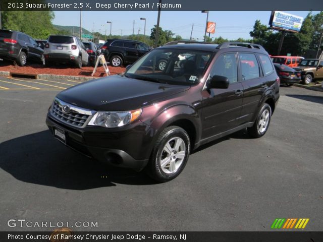 2013 Subaru Forester 2.5 X in Deep Cherry Pearl