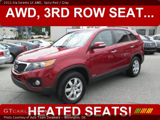 2011 Kia Sorento LX AWD in Spicy Red