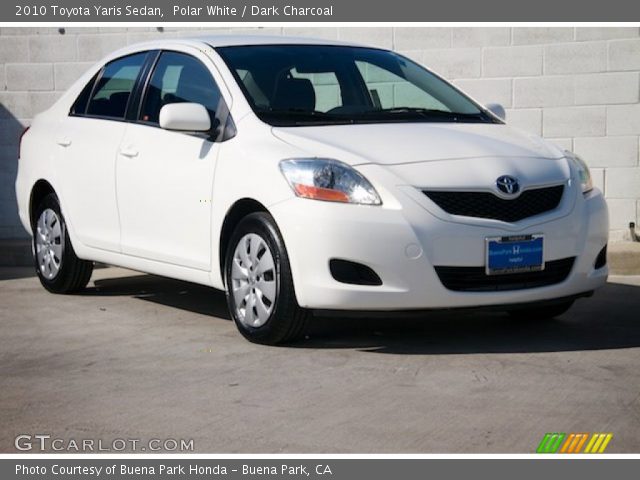 2010 Toyota Yaris Sedan in Polar White
