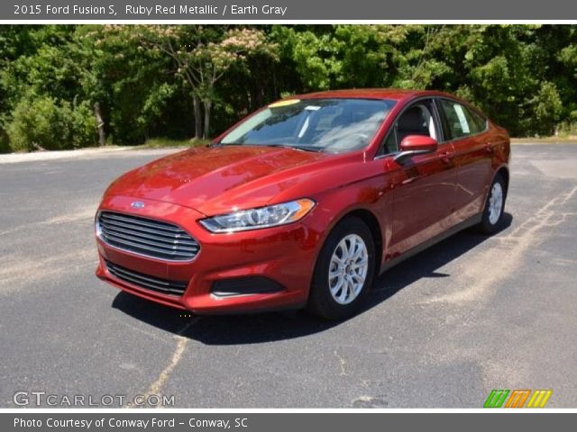 2015 Ford Fusion S in Ruby Red Metallic