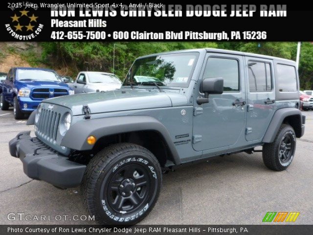 2015 Jeep Wrangler Unlimited Sport 4x4 in Anvil