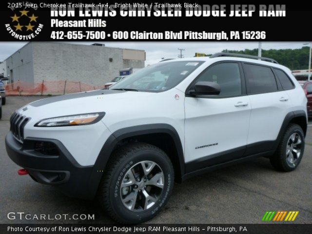 2015 Jeep Cherokee Trailhawk 4x4 in Bright White