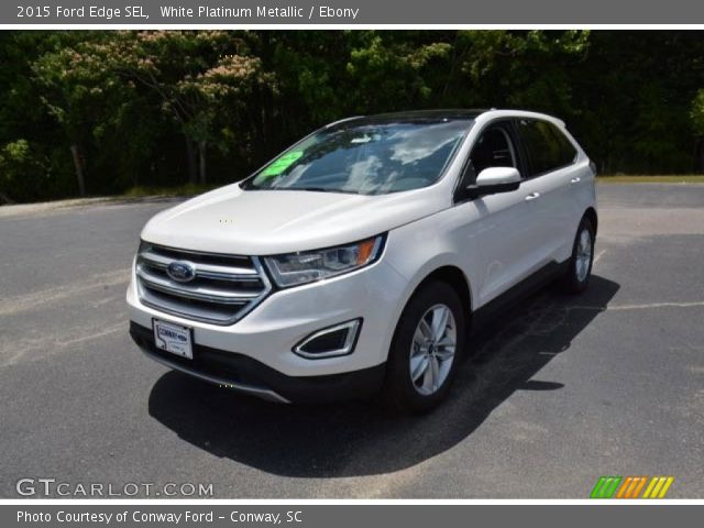 2015 Ford Edge SEL in White Platinum Metallic