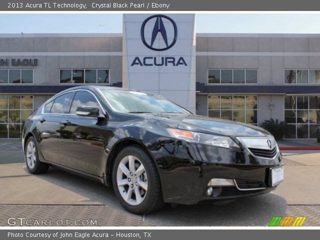 2013 Acura TL Technology in Crystal Black Pearl