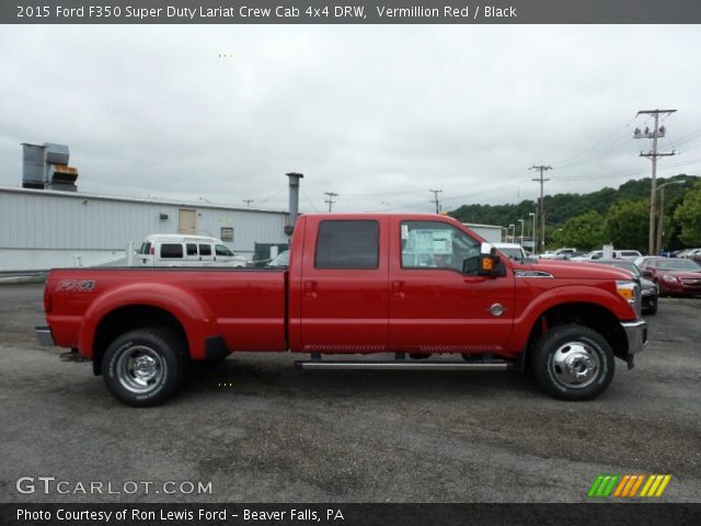 2015 Ford F350 Super Duty Lariat Crew Cab 4x4 DRW in Vermillion Red