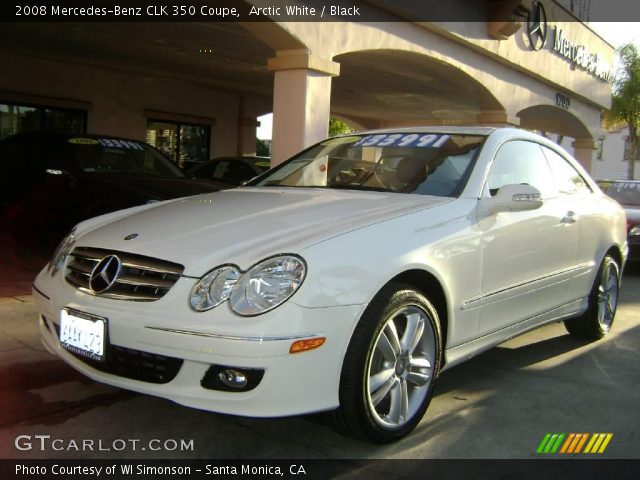 2008 Mercedes-Benz CLK 350 Coupe in Arctic White