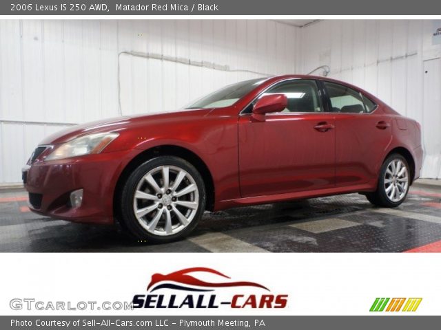 2006 Lexus IS 250 AWD in Matador Red Mica