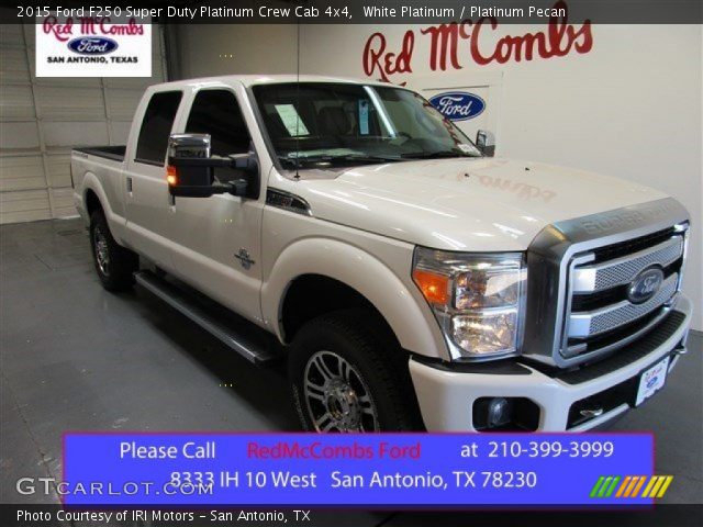 2015 Ford F250 Super Duty Platinum Crew Cab 4x4 in White Platinum