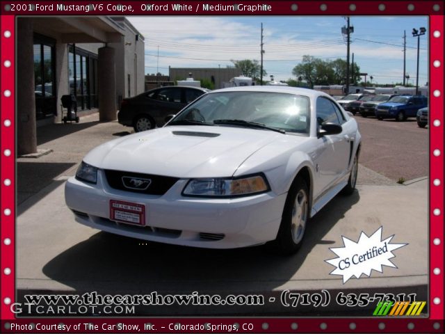 2001 Ford Mustang V6 Coupe in Oxford White