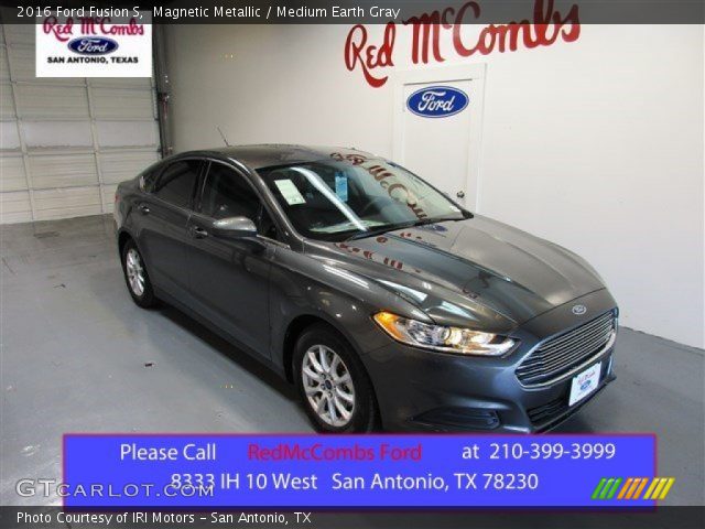 2016 Ford Fusion S in Magnetic Metallic
