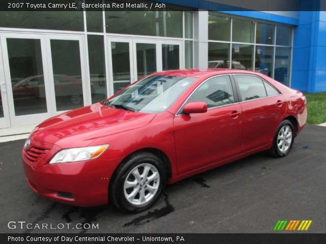 2007 Toyota Camry LE in Barcelona Red Metallic
