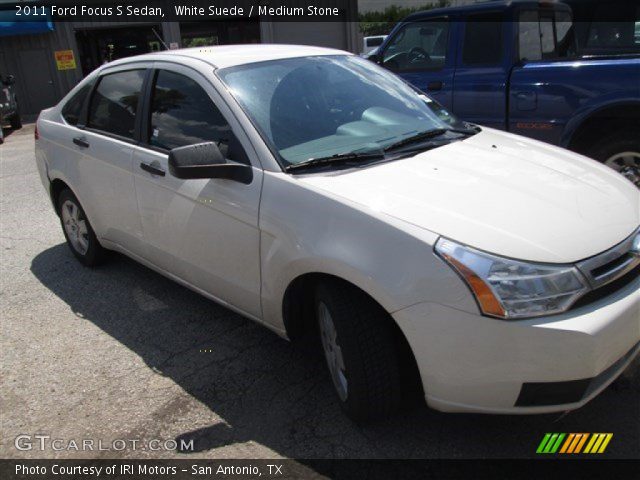 2011 Ford Focus S Sedan in White Suede