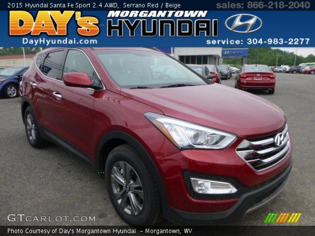 2015 Hyundai Santa Fe Sport 2.4 AWD in Serrano Red