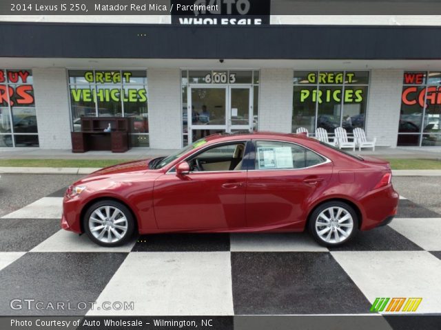 2014 Lexus IS 250 in Matador Red Mica
