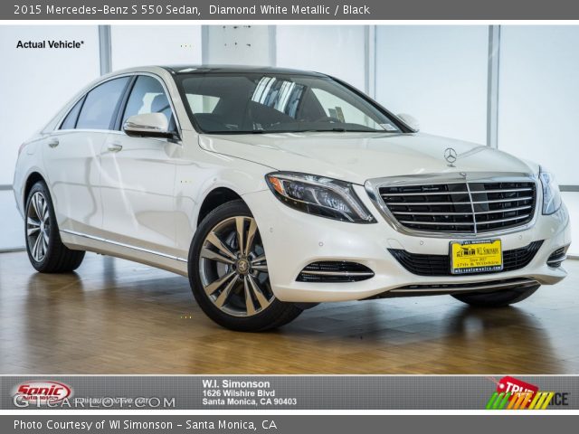2015 Mercedes-Benz S 550 Sedan in Diamond White Metallic