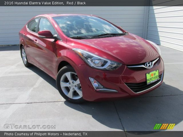 2016 Hyundai Elantra Value Edition in Red