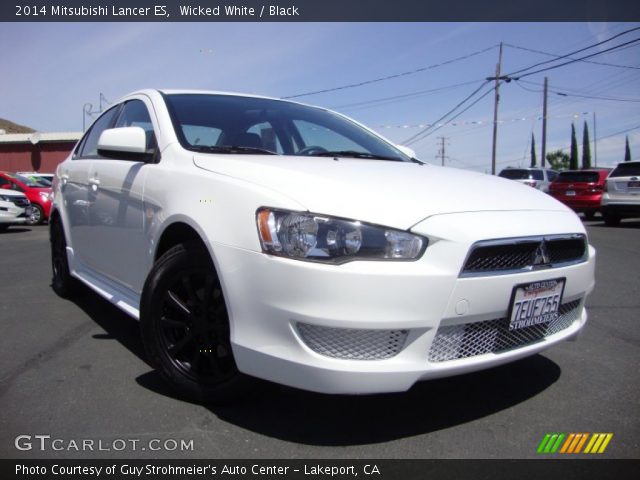 2014 Mitsubishi Lancer ES in Wicked White