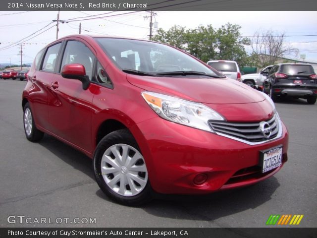 2014 Nissan Versa Note S in Red Brick