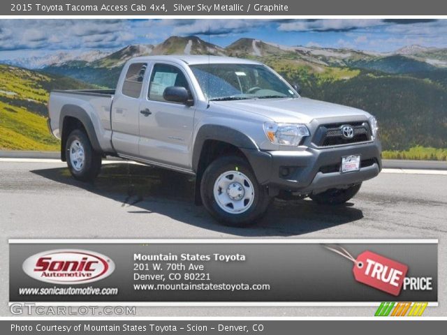 2015 Toyota Tacoma Access Cab 4x4 in Silver Sky Metallic