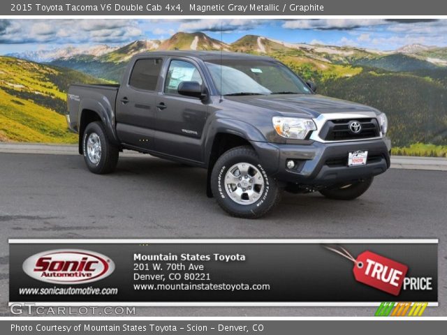 2015 Toyota Tacoma V6 Double Cab 4x4 in Magnetic Gray Metallic
