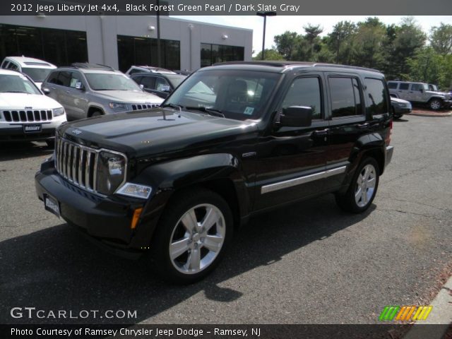 2012 Jeep Liberty Jet 4x4 in Black Forest Green Pearl